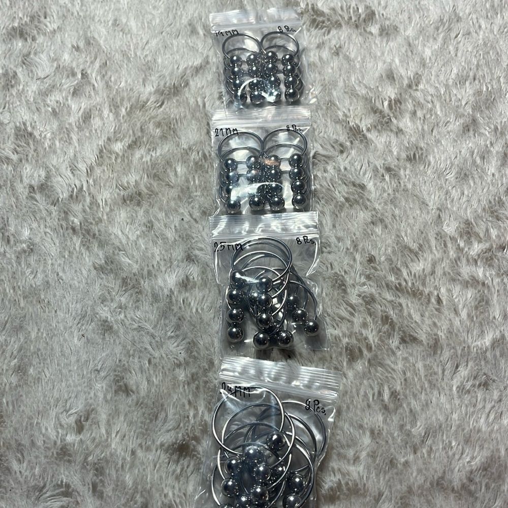 Large lot circular barbells multiple gauges NEW